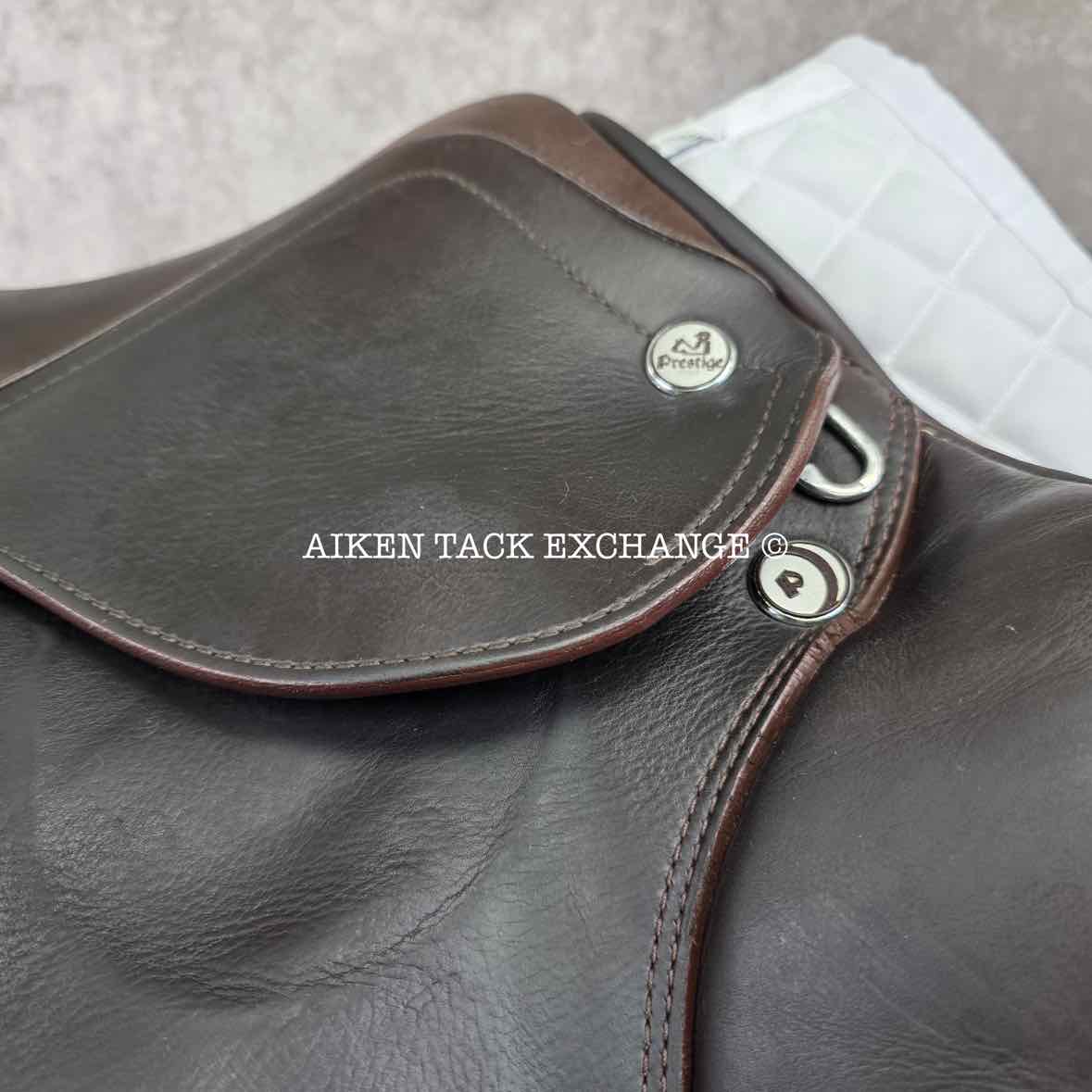 **SOLD** 2016 Prestige X-Perience Close Contact Jump Saddle, 17" Seat, 33 Tree - Medium, Wool Flocked Panels