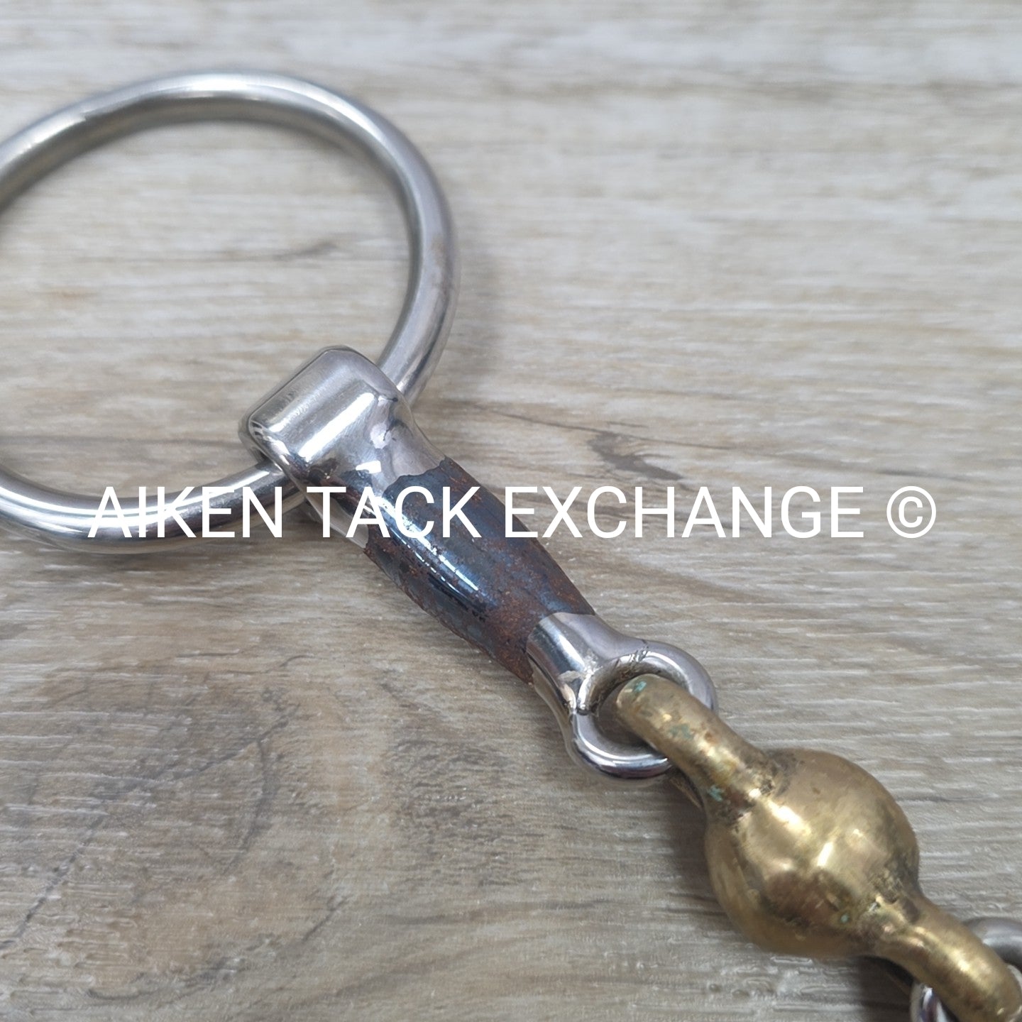 Shires Blue Alloy Loose Ring Double Joint Lozenge Bit 4.5"