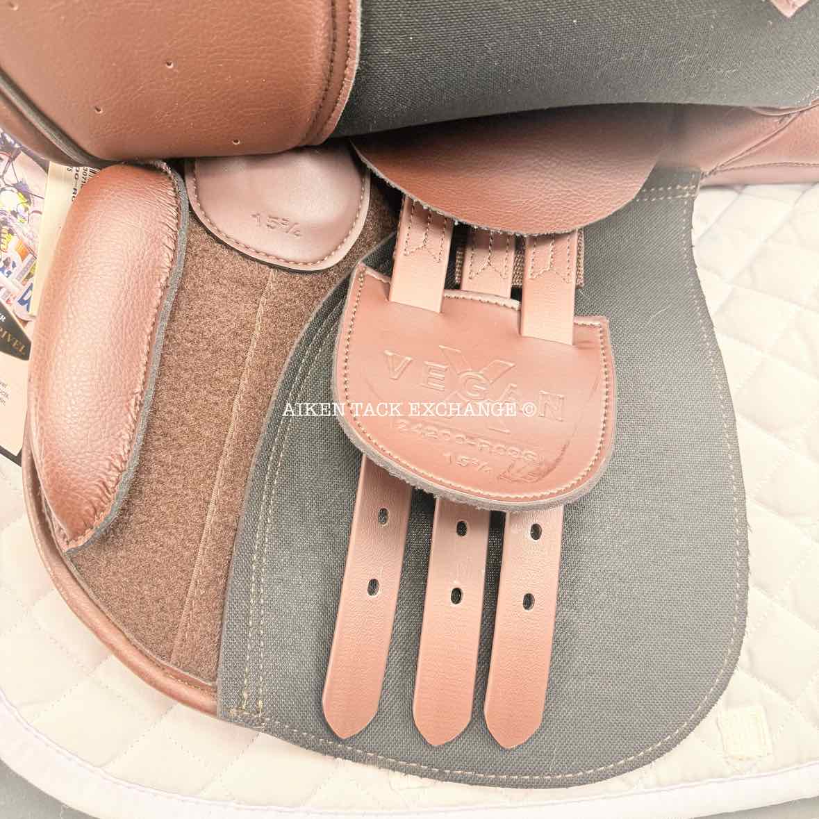 HDR Vegan-X Junior Close Contact Saddle, 15.75" Seat, Adjustable Tree - IGP Changeable Gullet, Wool Flocked Panels