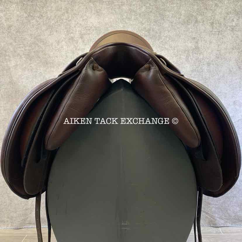 **SOLD** 2022 JC Performance Line P1 Dressage Saddle, 18" Seat, 34 Tree - Medium Wide, Wool Flocked Pony Panels