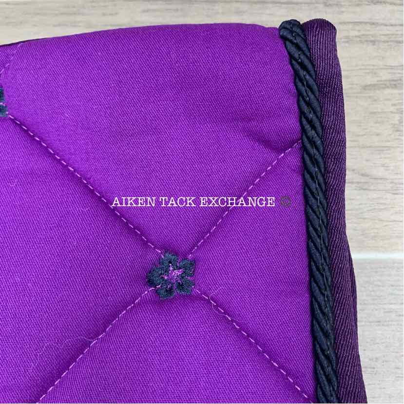 Centaur Hibiscus All Purpose Saddle Pad, Purple, Brand New