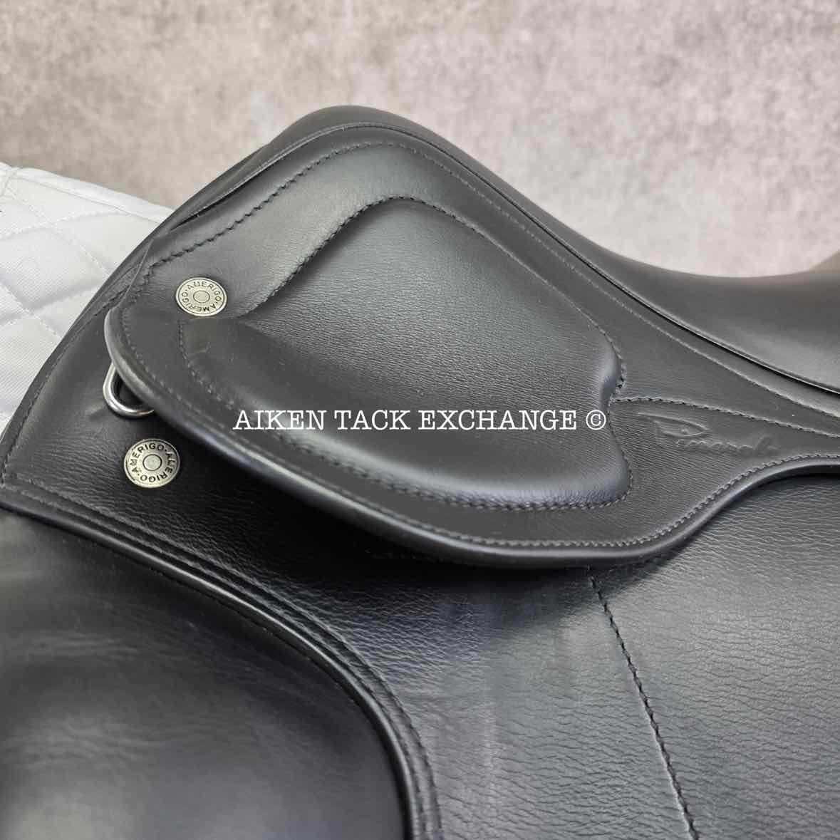2023 Amerigo Pasubio Pinerolo Dressage Saddle, 18" Seat, Medium Tree, Wool Flocked Panels