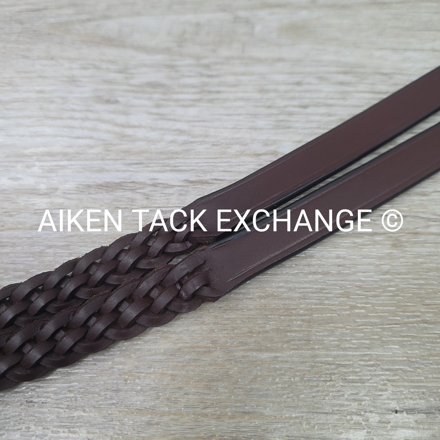 Joseph Sterling Plaited Reins, Brown, 64"