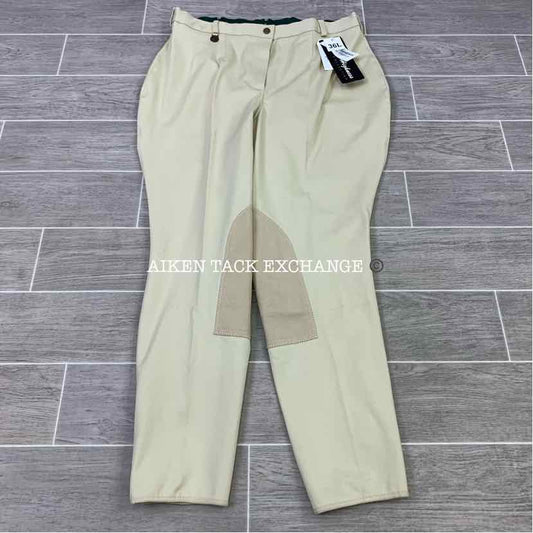 Royal Highness Shapely Knee Patch Breeches, Size 36 L