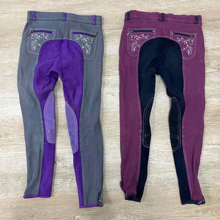 BARGAIN BUNDLE: 2 Pair KL Select USG Knee Patch Breeches, Size 12