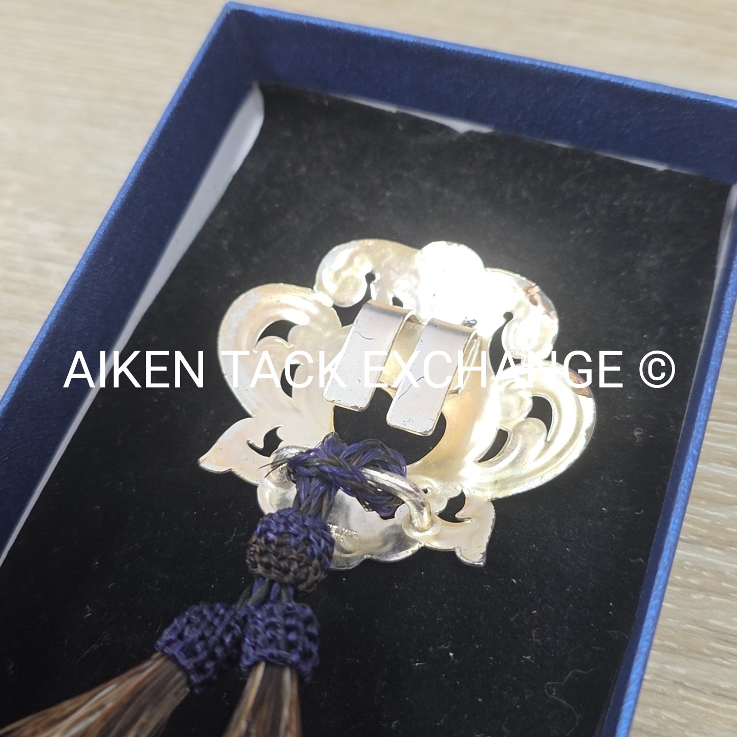 Crumrine Silver & Horse Hair Button Cover