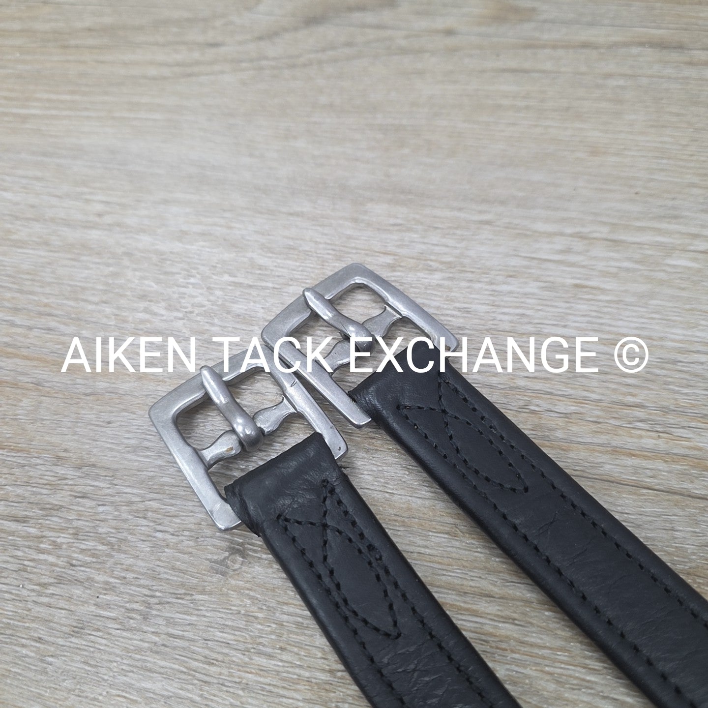 Nylon Lined Wrapped Stirrup Leathers, Black, 66"