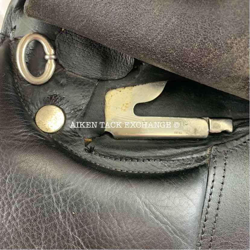 Mystic by Smith-Worthington Dressage Saddle, 17.5" Seat, Medium Tree, Wool Flocked Panels