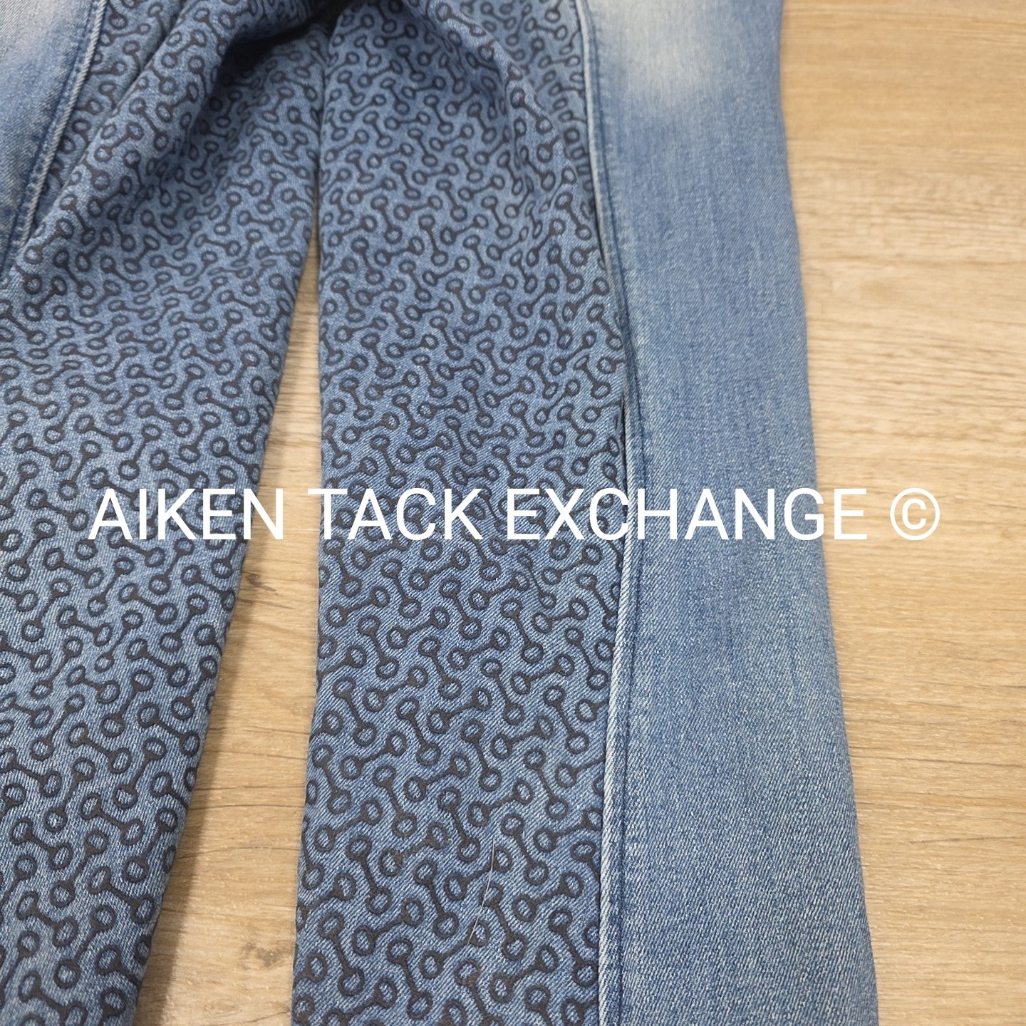 Horze Silicone Grip Full Seat Denim Breeches, Women's 28