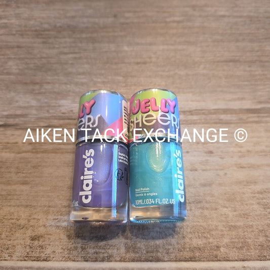 Claire's Jelly Sheers Polish - Set of 2
