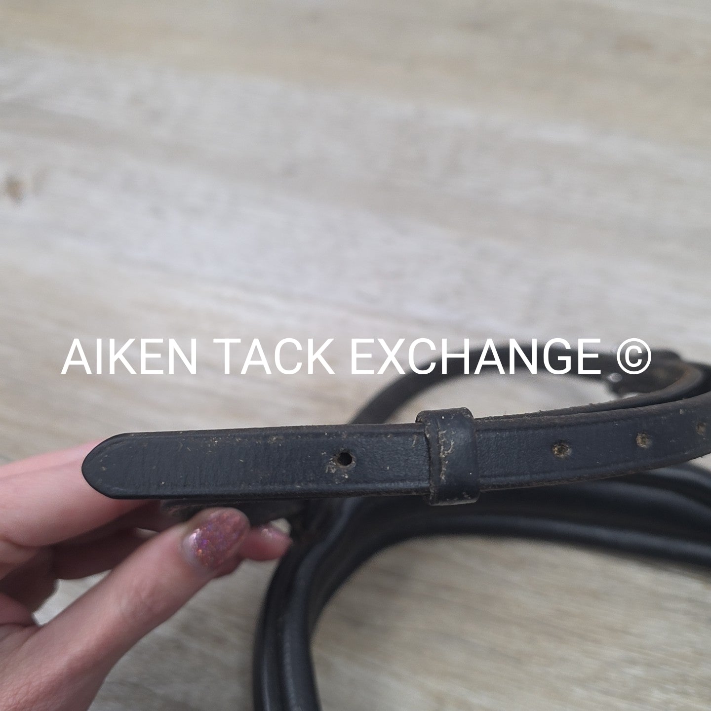 Passier Crank Noseband with Flash, Black, Size Full