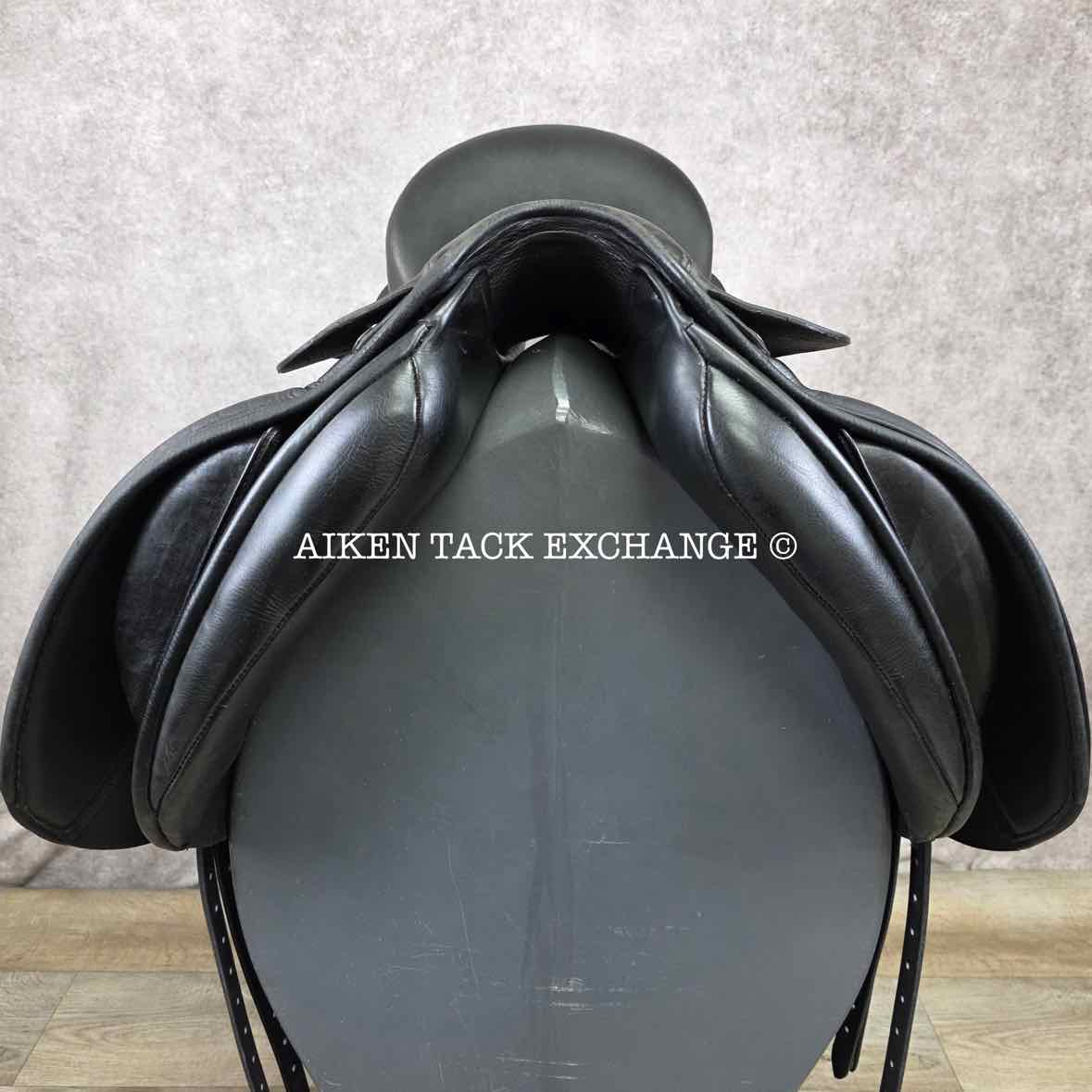 2012 Hastilow Concept Dressage Saddle, 17" Seat, Adjustable Tree - Changeable Gullet, Wool Flocked Panels