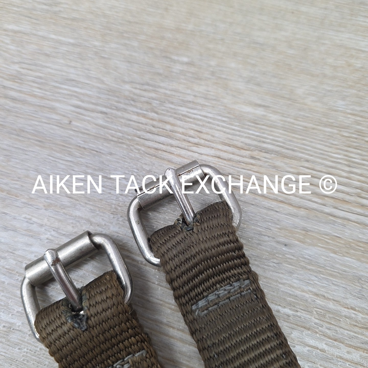 Nylon Stirrup Straps, Brown, 52"