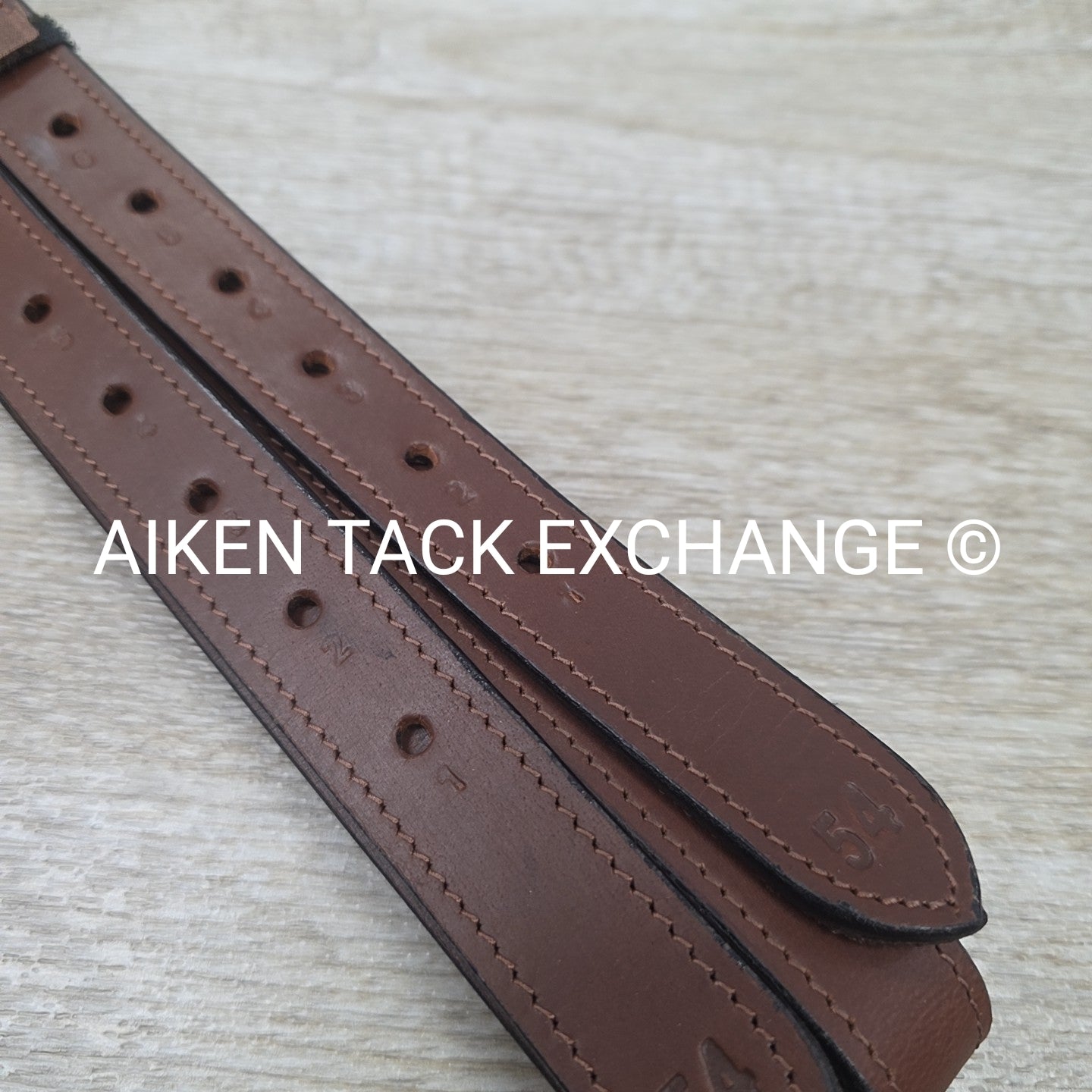 HDR Nylon Lined Stirrup Leathers, Australian Nut, 54"