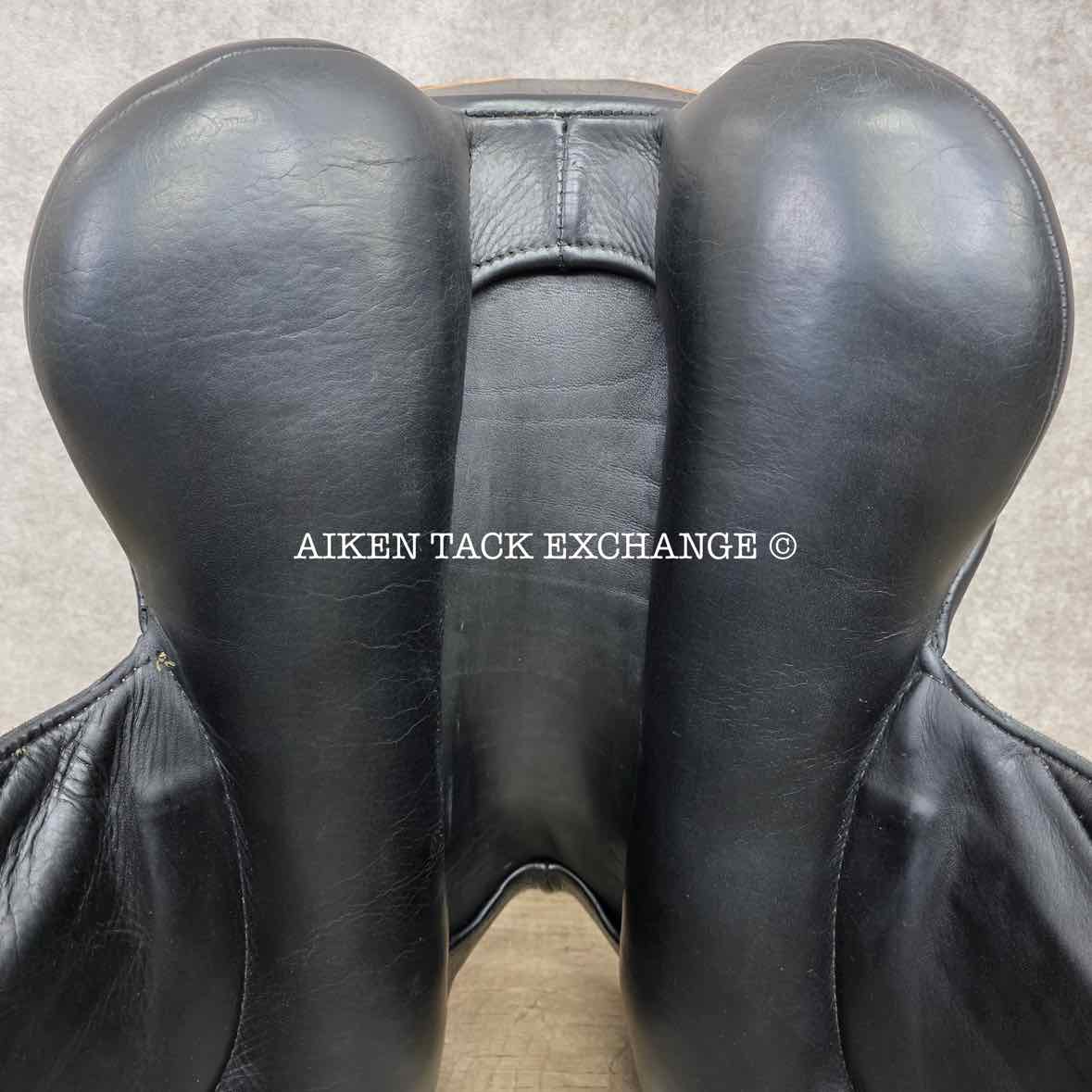 **SOLD** 2013 Custom Saddlery Icon Star Monoflap Dressage Saddle, 18" Seat, Adjustable Tree, Wool Flocked Panels