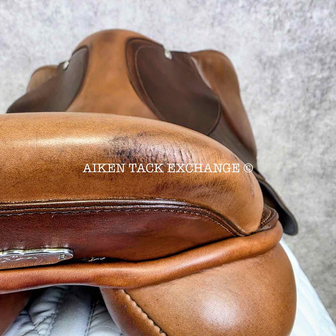 2013 Pessoa A/O AMS Close Contact Jump Saddle, 16" Seat, Adjustable Tree - XCH Changeable Gullet, Wool Flocked Panels