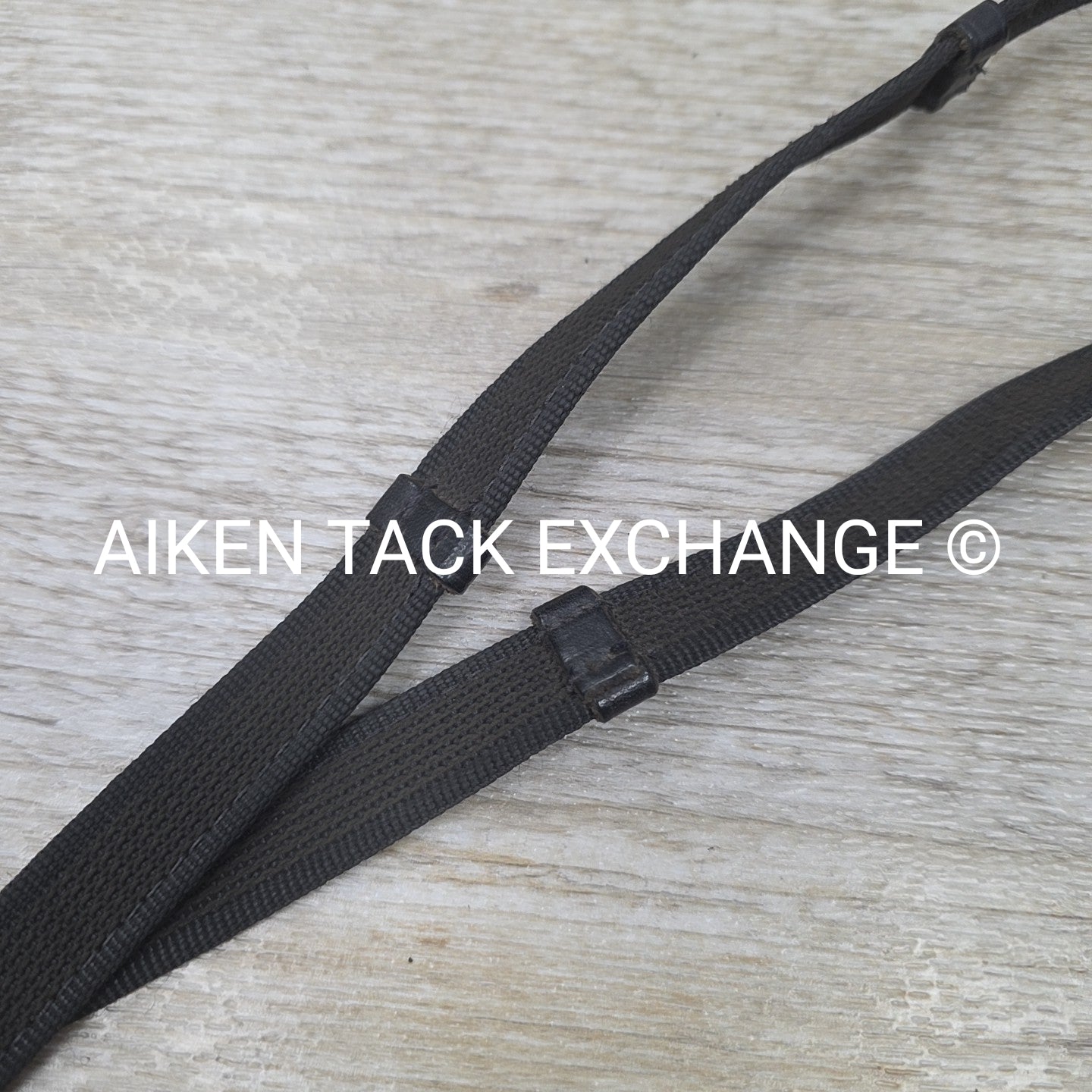 Rubberized Grip Reins with Hand Stops, Black, 60"