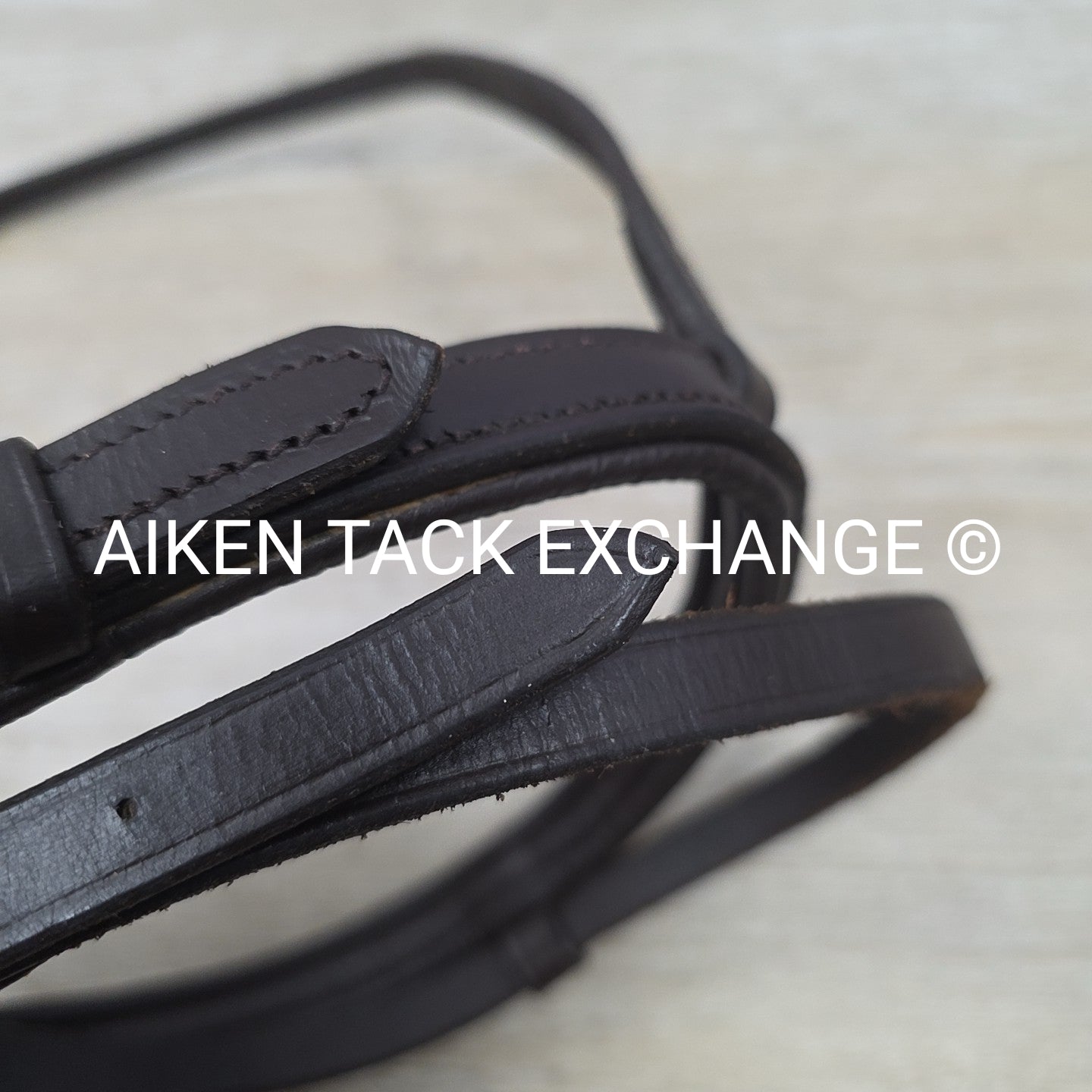 Plain Raised Flash Noseband, Brown, Size Full