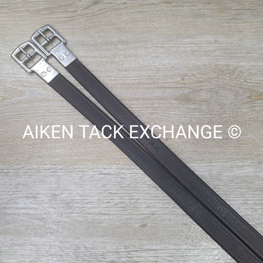 Prestige Stirrup Leathers, Brown, 57"