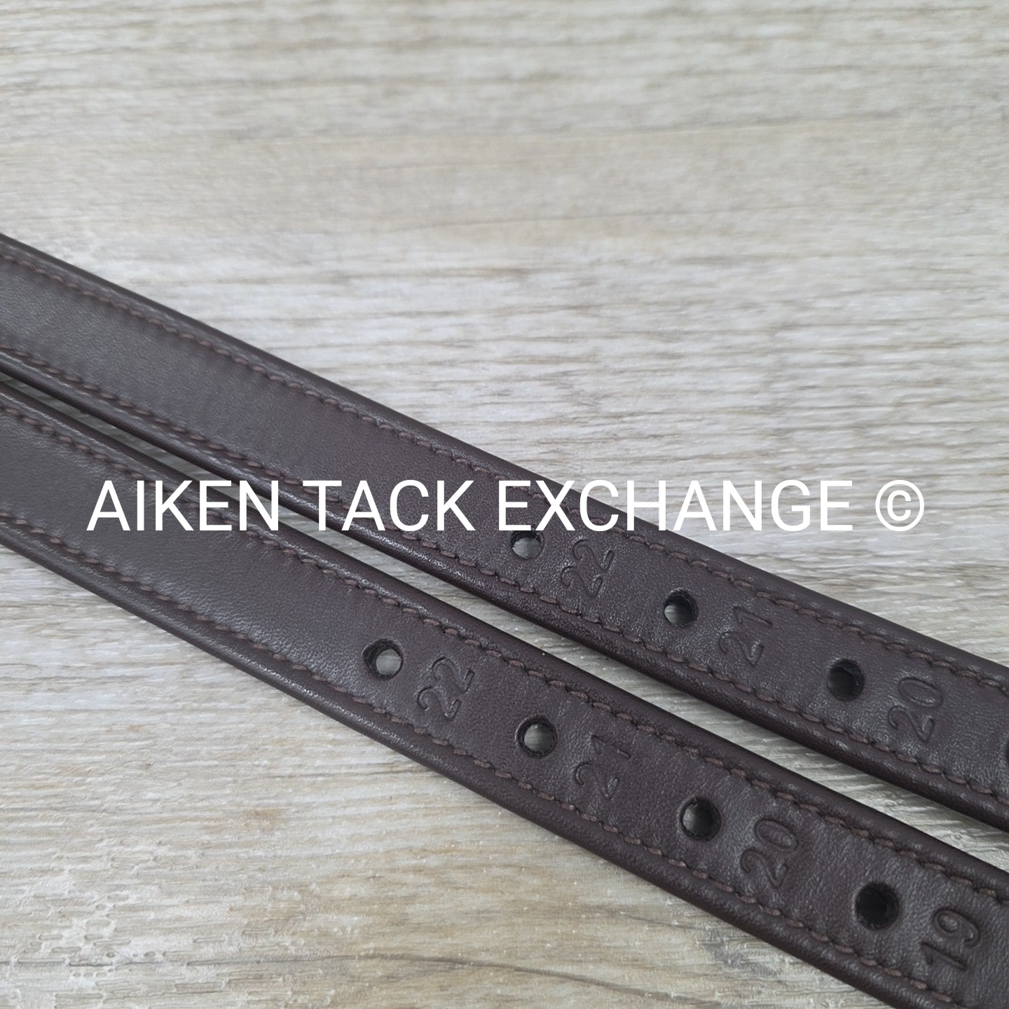 Ovation Covered Stirrup Leathers with Clasp End, Dark Brown, 54"
