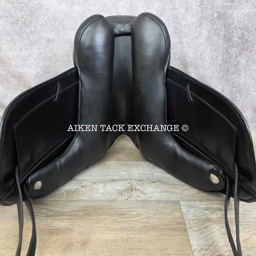 **SOLD** Heritage Bespoke Saddlery "The Oneness" Monoflap Dressage Saddle, 16.5" Seat, Wide Tree, Wool Flocked Panels