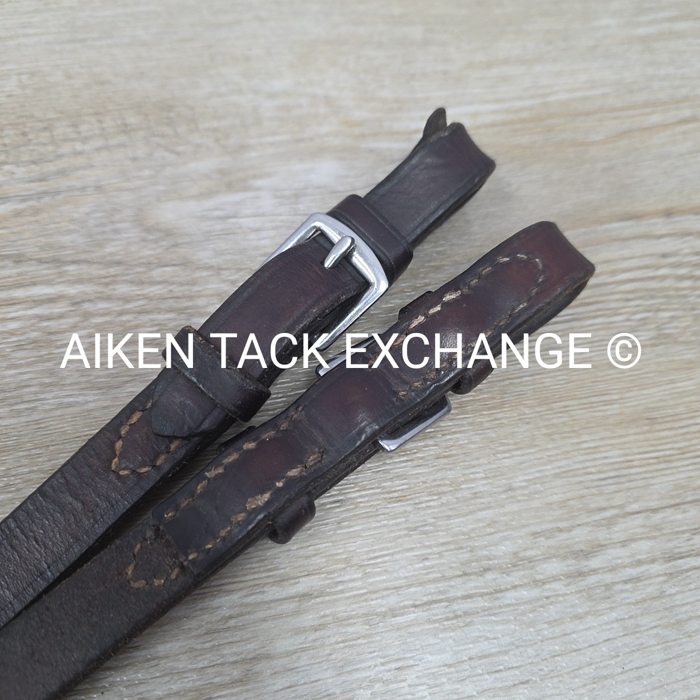 Nunn Finer Heavy Duty Rubber Reins, Brown, 60"