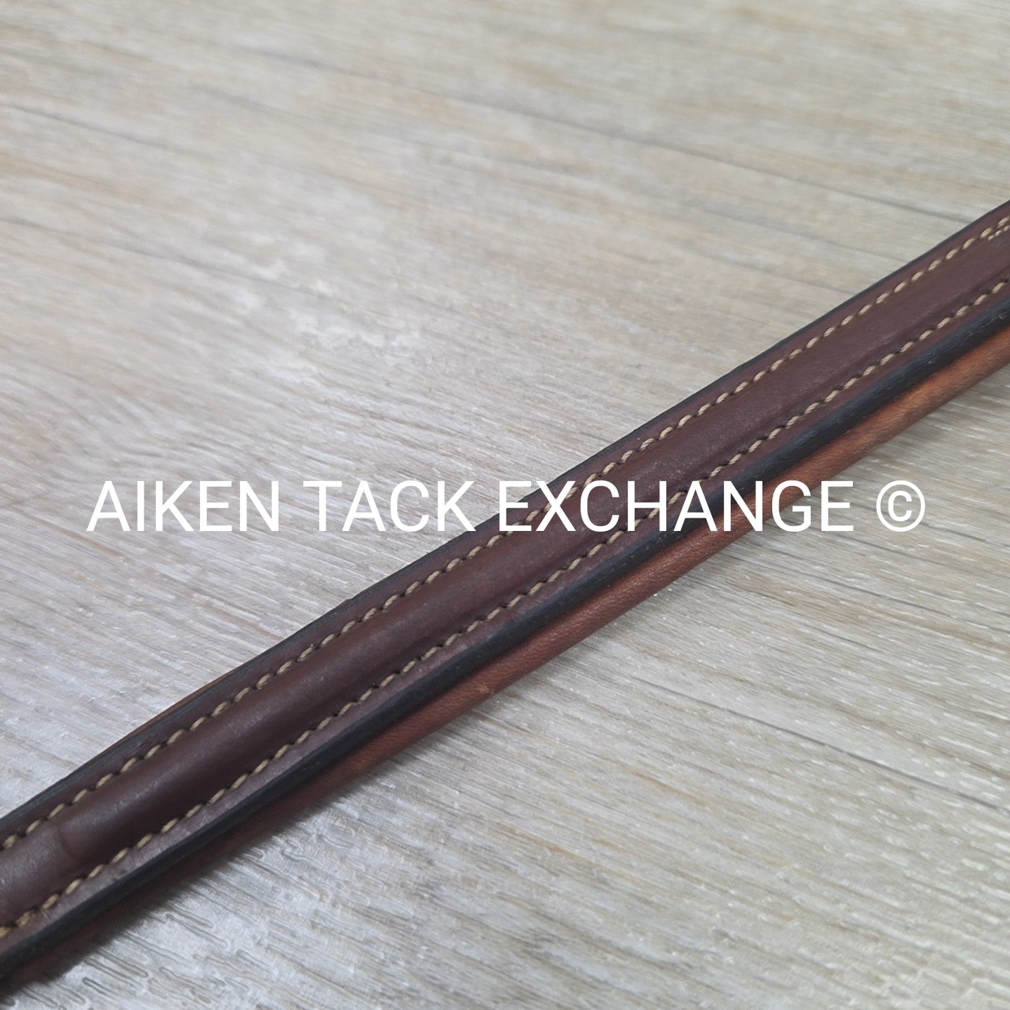 Antares Fancy Stitched Browband, Brown, 16"
