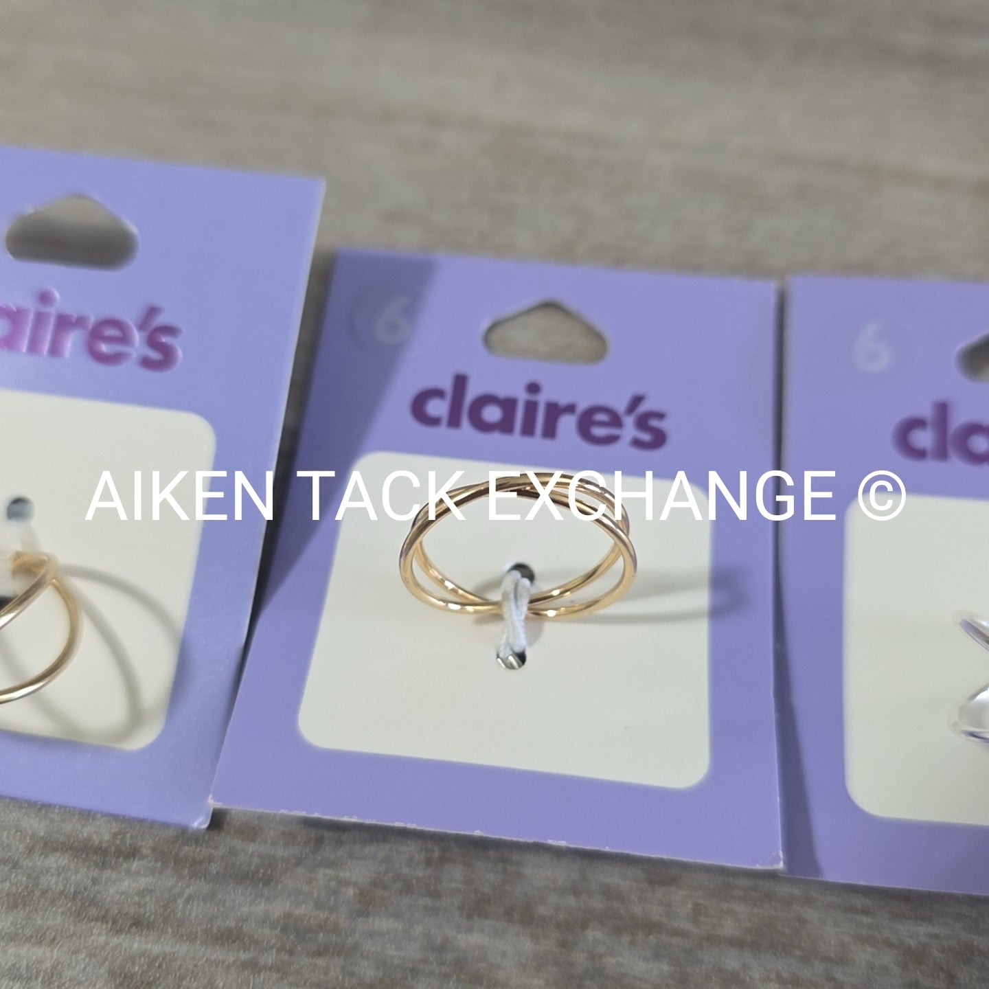 Claire's Rings (3) - Size 6