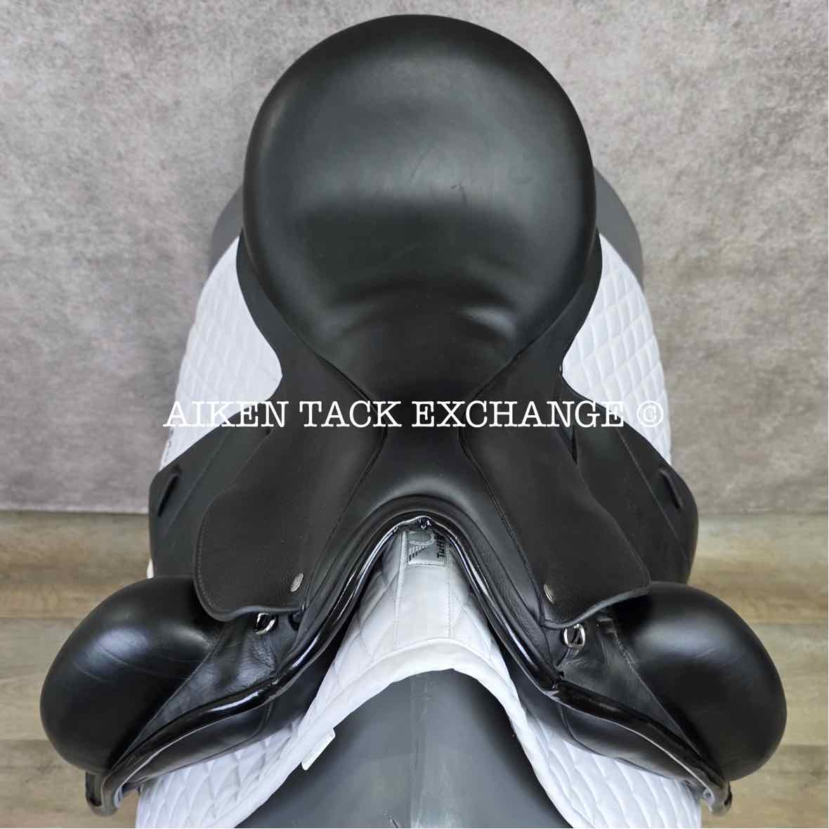 2014 Custom Saddlery Icon Star Monoflap Dressage Saddle, 18" Seat, Adjustable Tree, Wool Flocked Panels