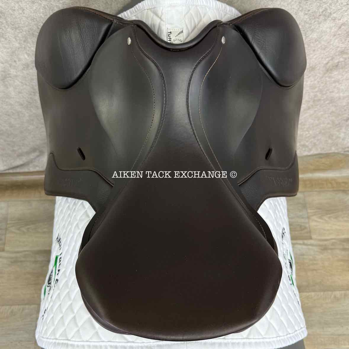 2021 Passier Performance Jump Saddle, 17.5" Seat, Medium Wide Tree, Wool Flocked Panels