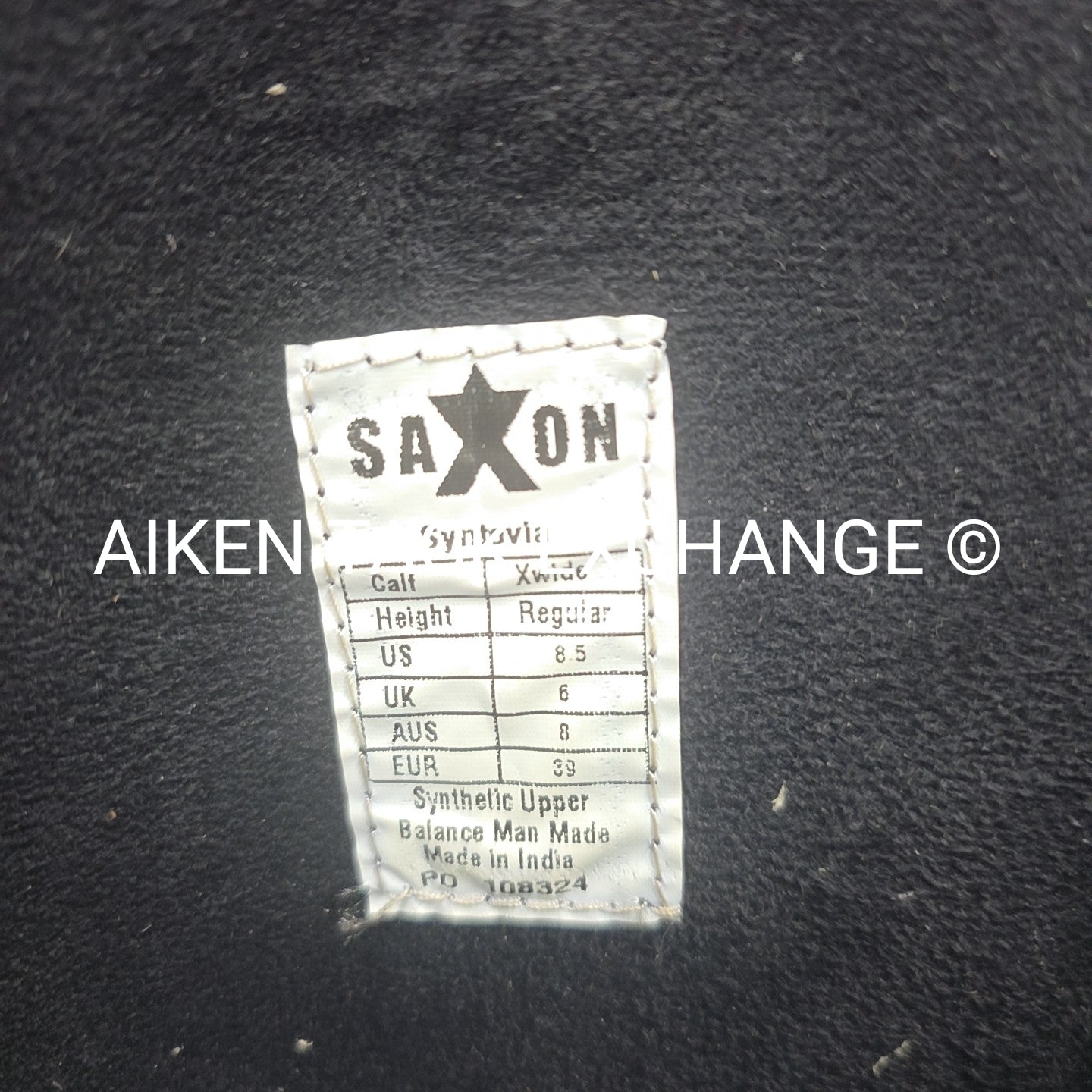 Saxon Syntovia Field Boots, Size 8.5, Regular Height, Extra Wide Calf
