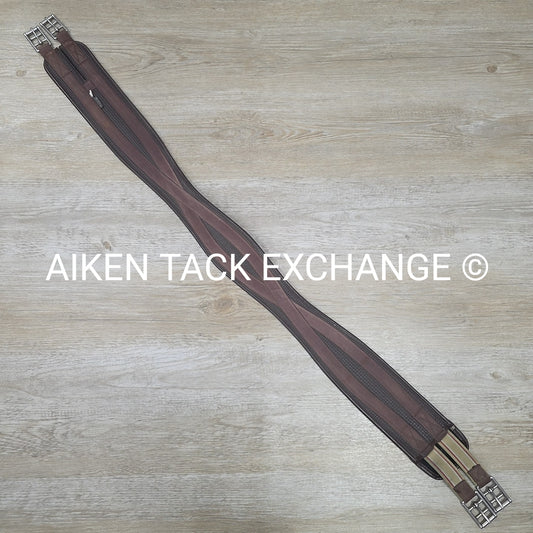 Ovation Chafeless Girth with Single End Elastic, Brown, 52"
