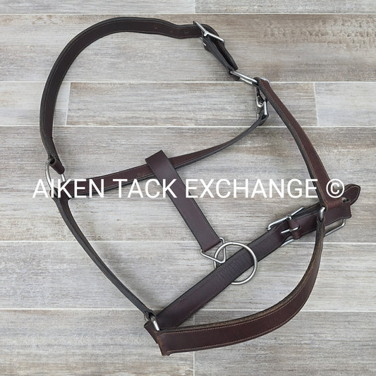 Leather Halter, Brown, Size Draft