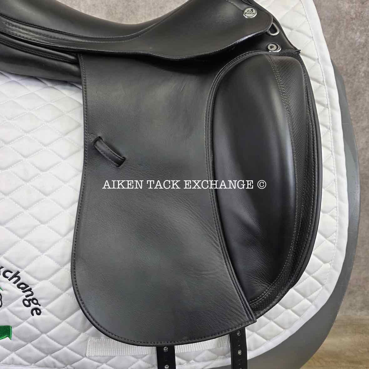 2016 Prestige X-Helen K Monoflap Dressage Saddle, 18" Seat, 35 Tree - MW/W, Wool Flocked Panels