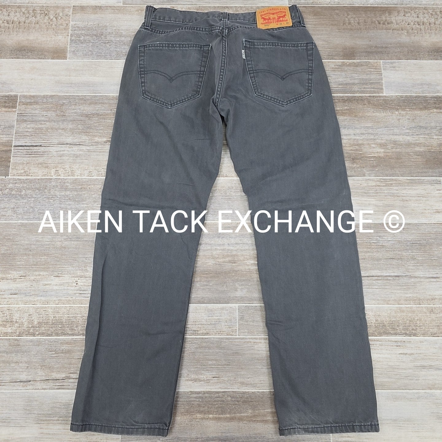 Levi Strauss Grey Denim Jeans, Men's 31 x 30