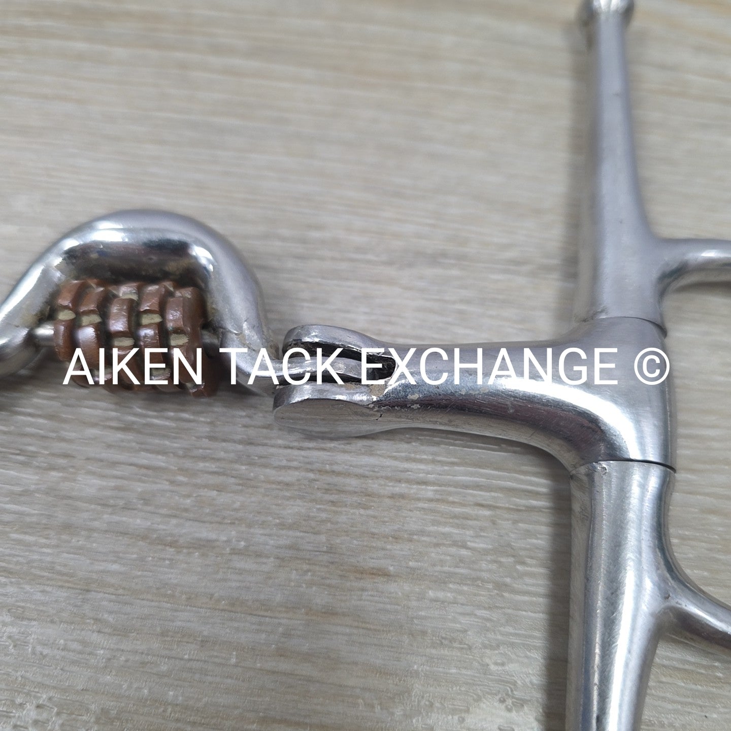 Full Cheek Double Hinged Ported Bit with Copper Links 5"