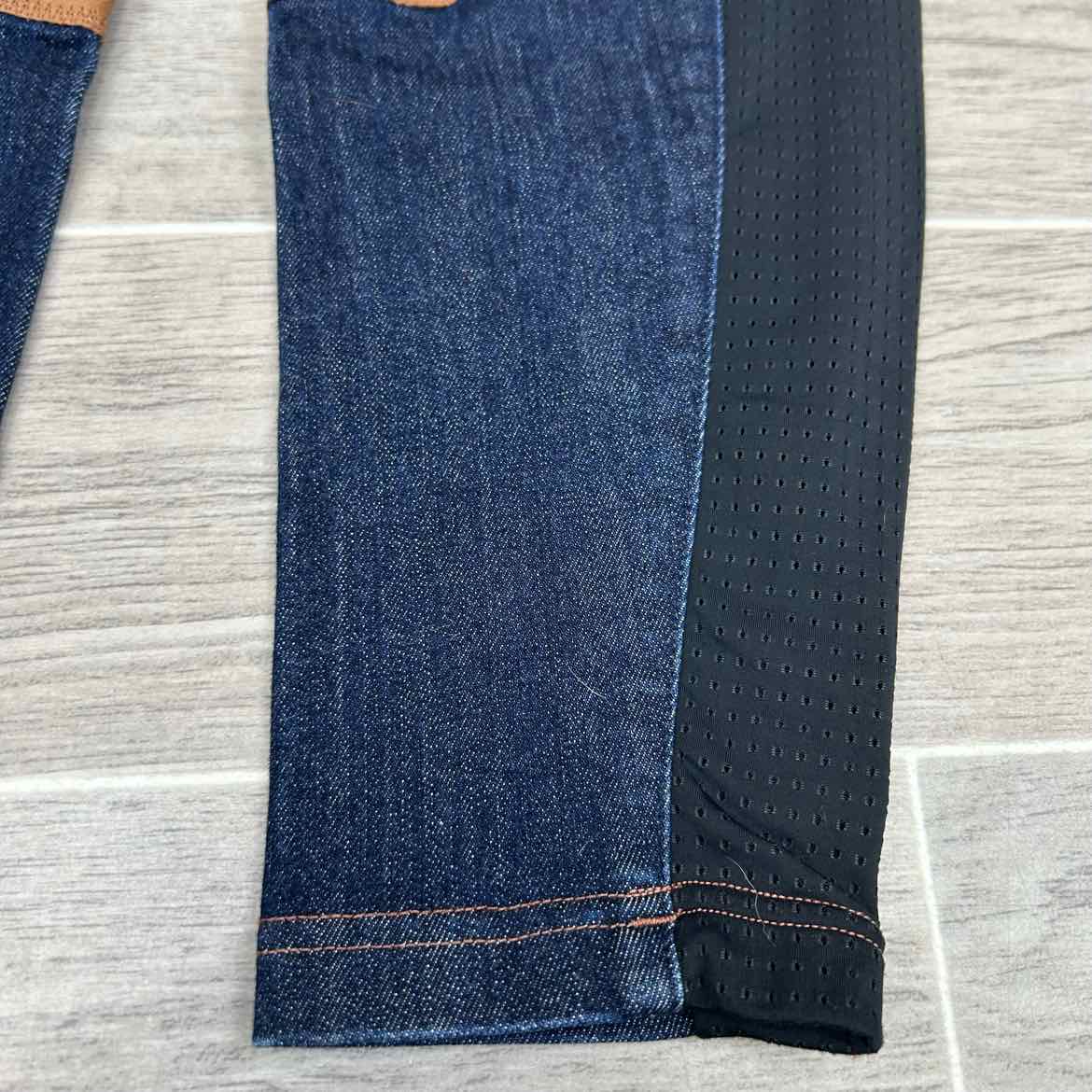Kerrits Stretch Denim Knee Patch Breeches - Size L