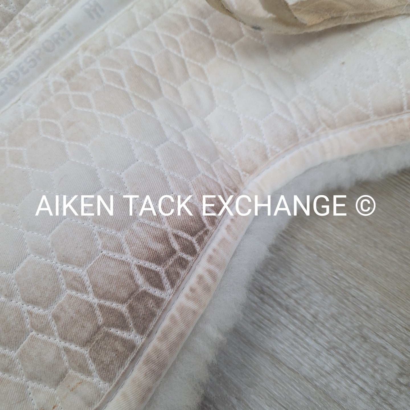 Mattes Platinum Dressage Sheepskin Half Pad, Size Medium