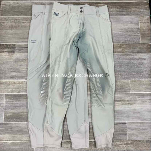 BARGAIN BUNDLE: 2 Pair GhoDho Silicone Grip Knee Patch Breeches, Size 26
