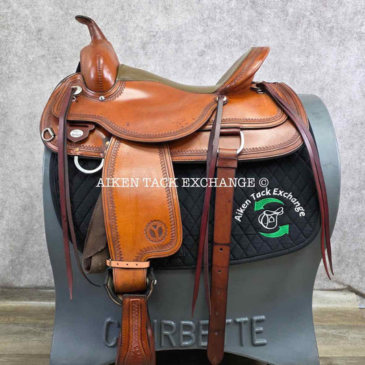 2004 Circle Y 1651 Park & Trail Western Saddle, 16" Seat, Regular Flex Lite Tree - Semi QH Bars