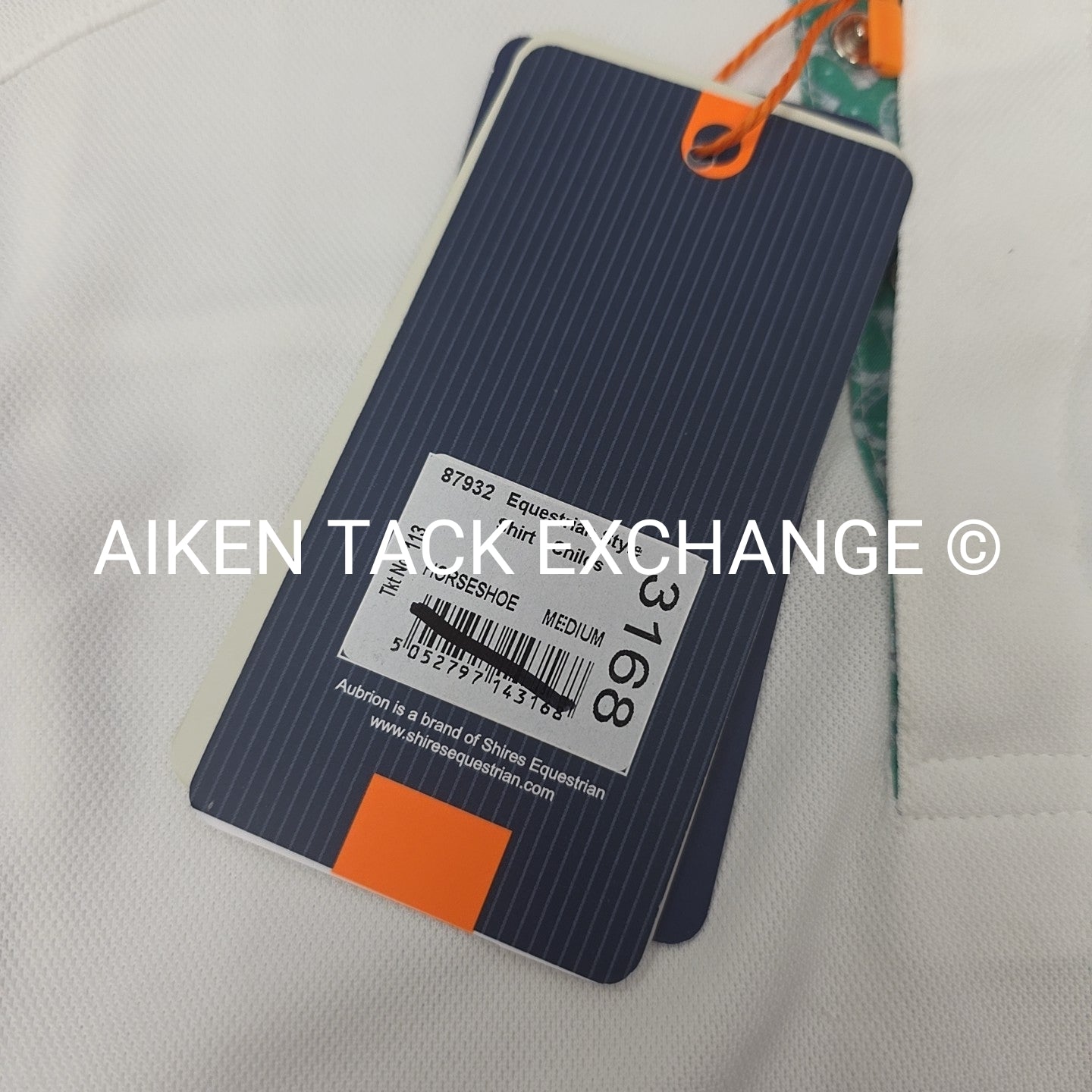 Shires Aubrion Long Sleeve Show Shirt, Size Medium