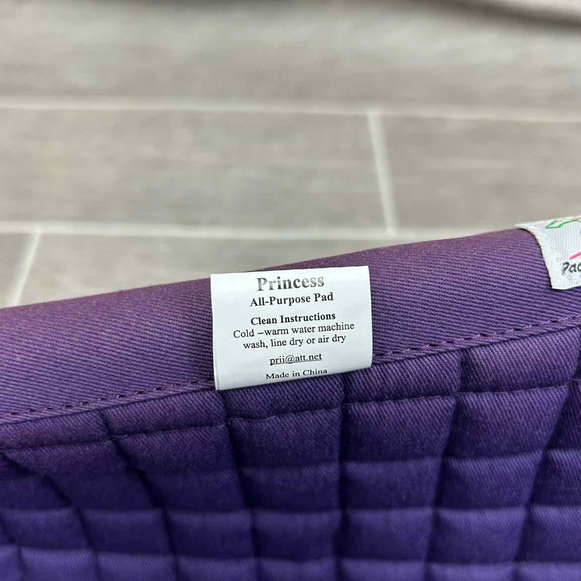 PRI Princess All Purpose Saddle Pad (Discolored)