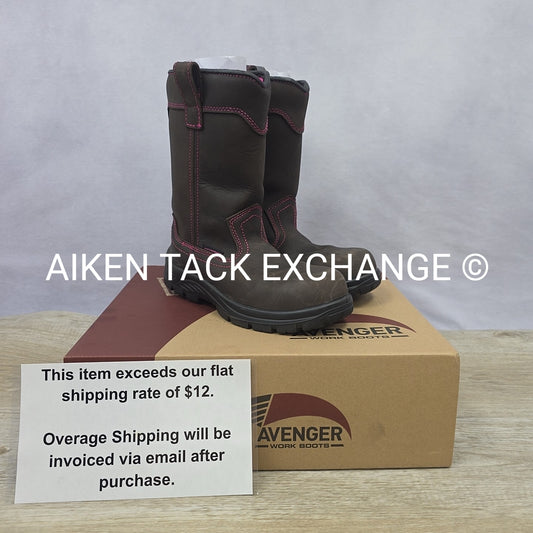 Avenger Framer Wellington Waterproof Composite Toe Boots, Women's 7.5 B