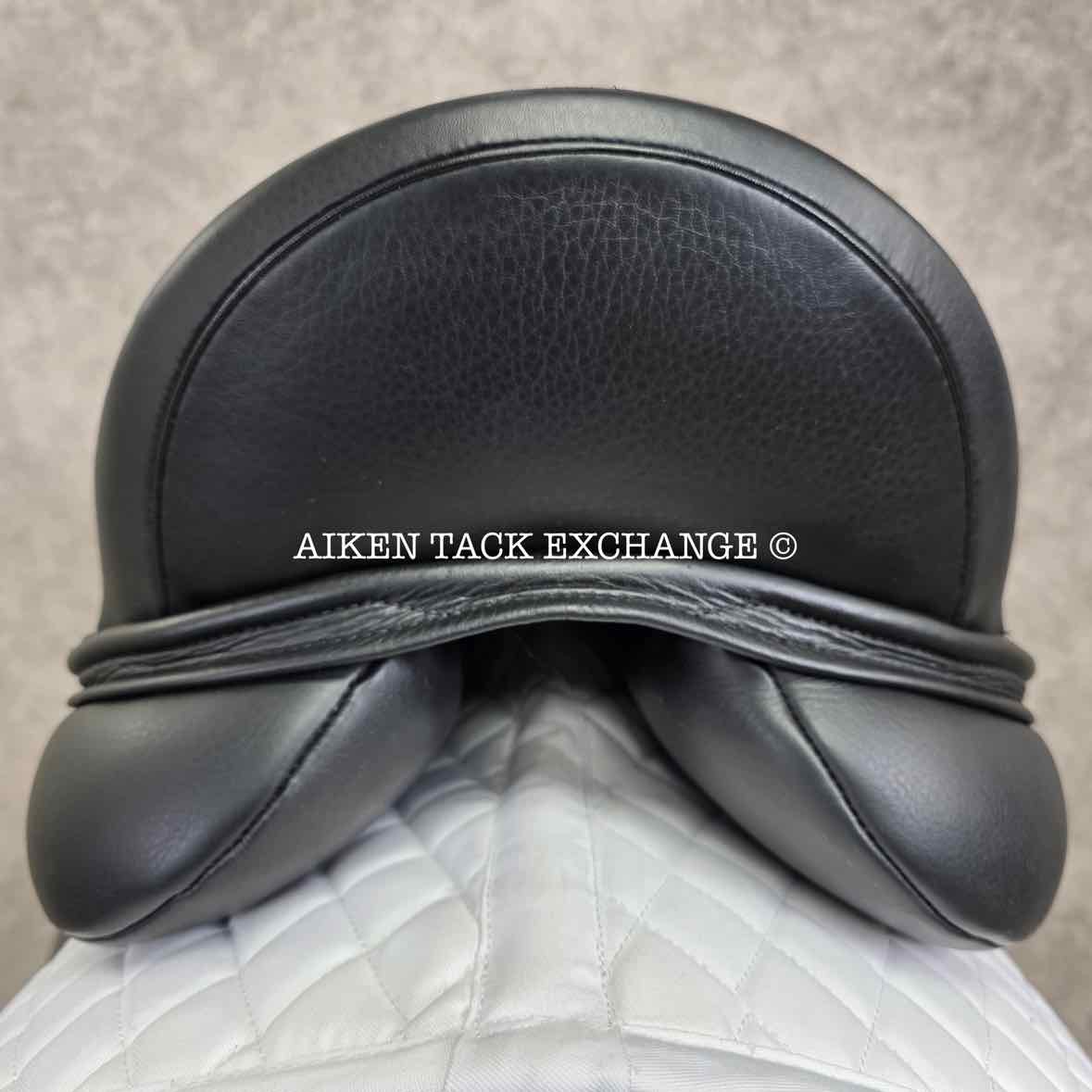 2023 Envy by Custom Saddlery Aurora Monoflap Dressage Saddle, 17.5" Seat - Short Flap, Adjustable Tree, Wool Flocked Panels