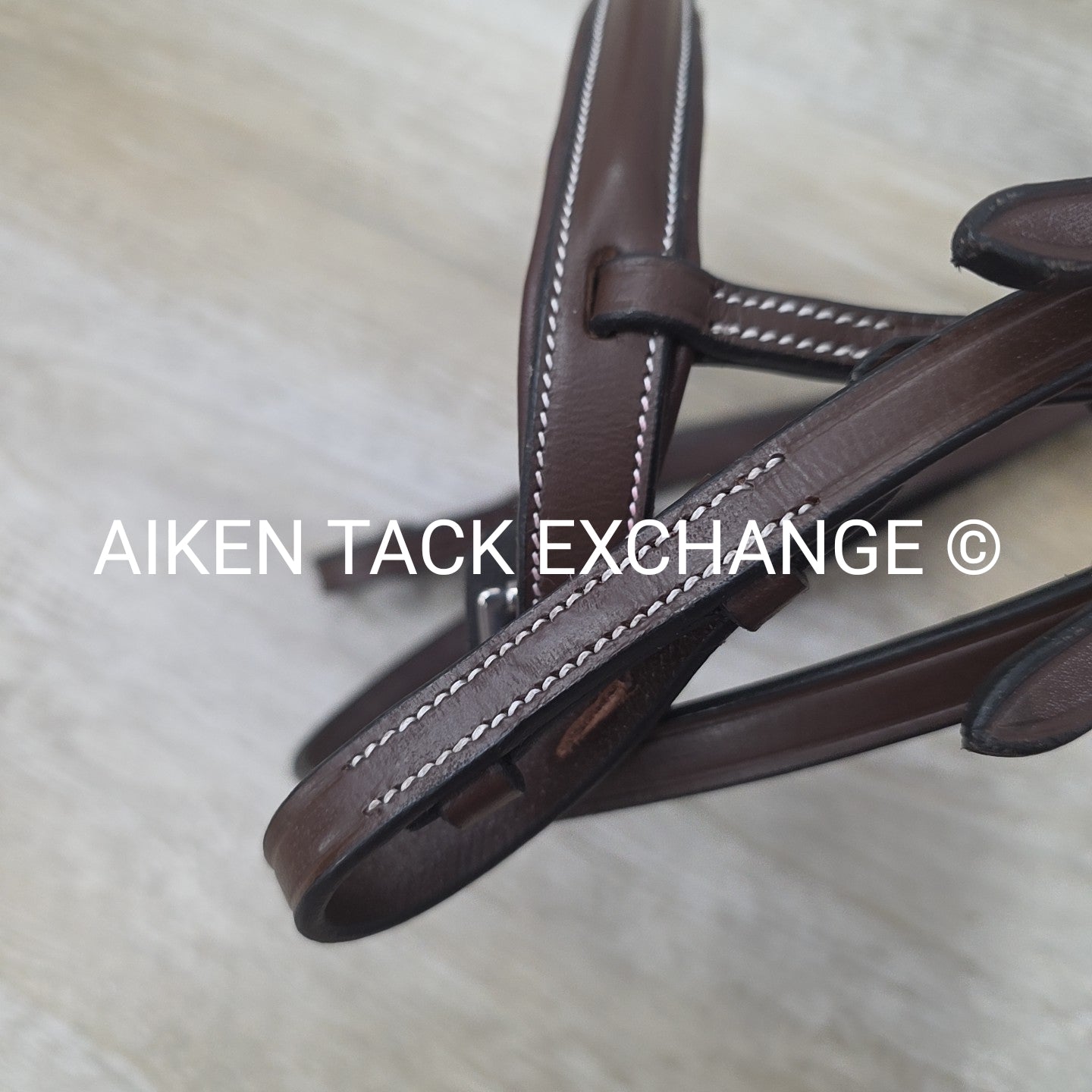 HDR Pro Mono Crown Fancy Stitch Padded Bridle with Reins, Brown, Size Full/Horse