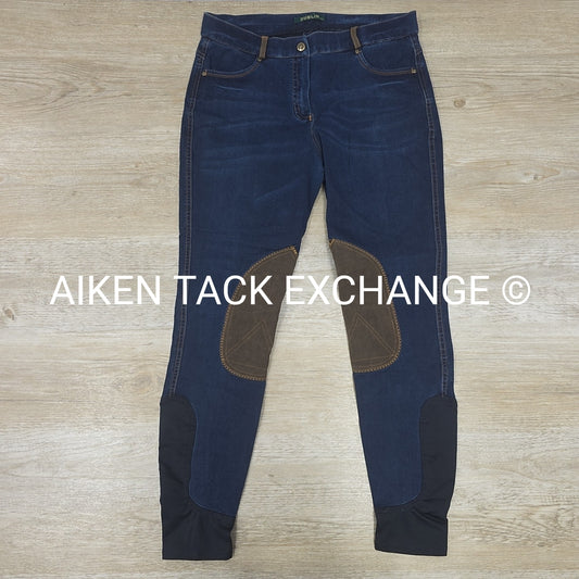 Dublin Shona Denim Knee Patch Breeches, Women's 30