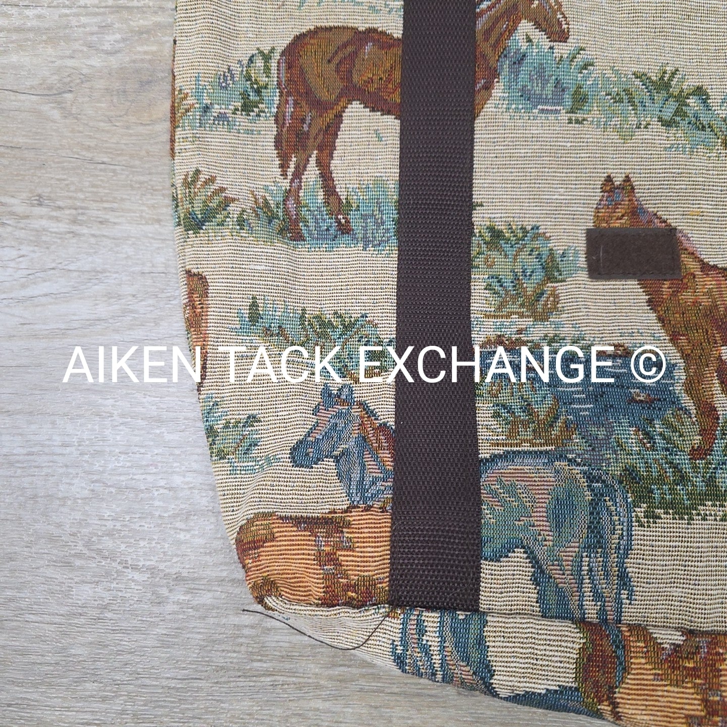 Equestrian Print Tote Bag