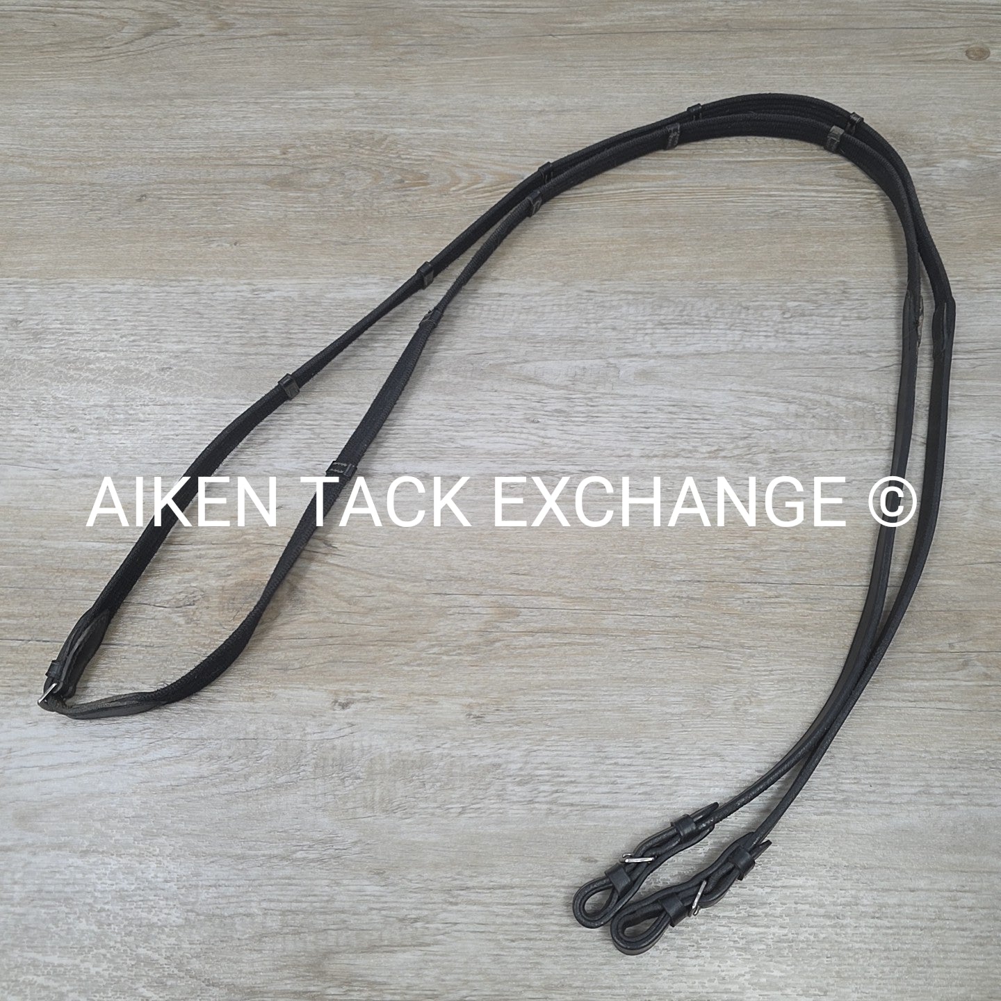 Cotton Web Reins, Black, 58"