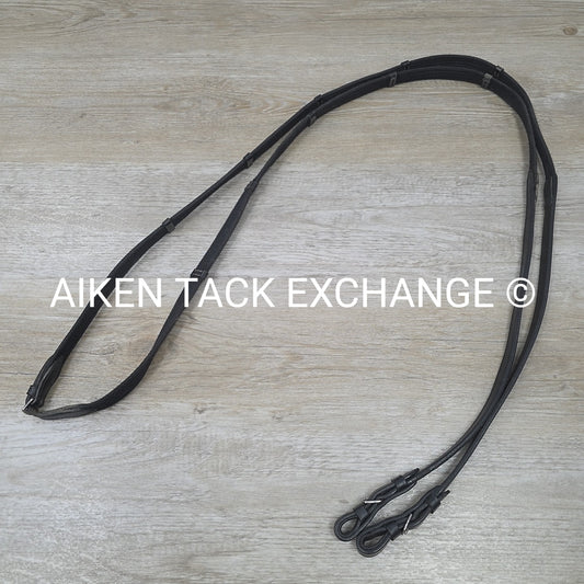 Cotton Web Reins, Black, 58"