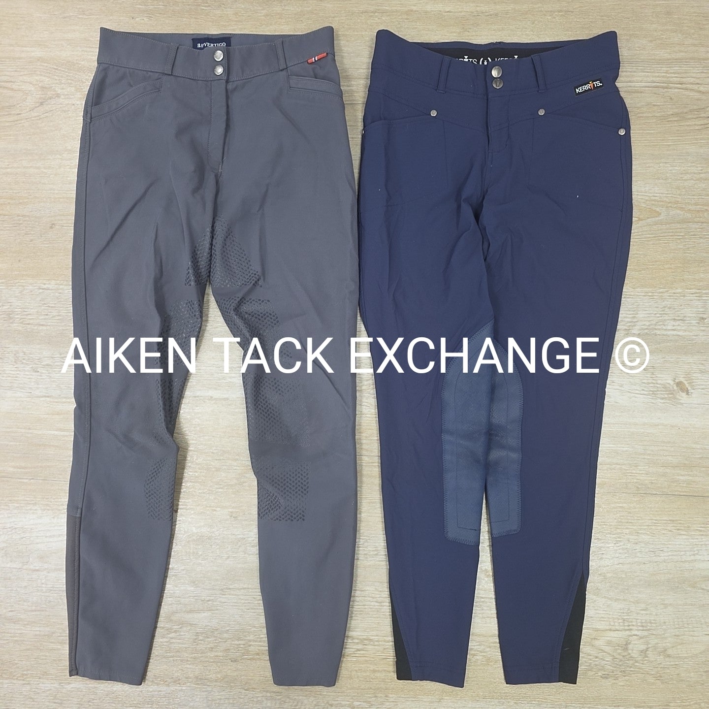BARGAIN BUNDLE: B Vertigo Silicone Extended Leg Breeches, 24 & Kerrits Knee Patc